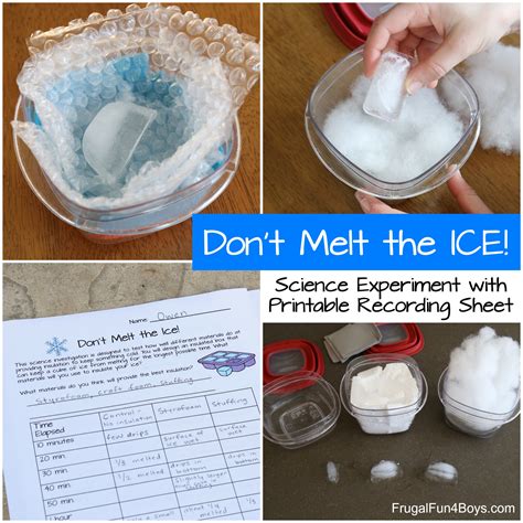 What material makes ice not melt?