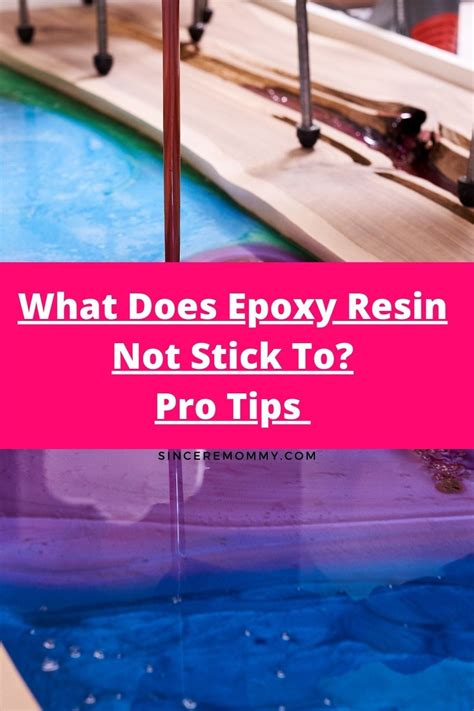 What material will epoxy not stick to?