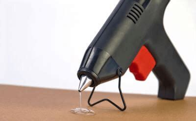 What materials can hot glue be used on?