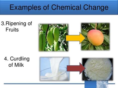 What milk is a chemical change?