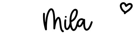 What name is Mila short for?