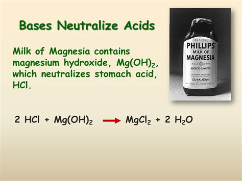 What neutralizes milk?