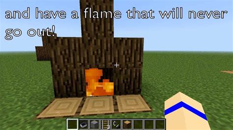 What never stops burning in Minecraft?