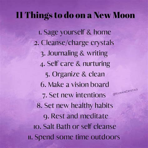 What not to do during a new moon?