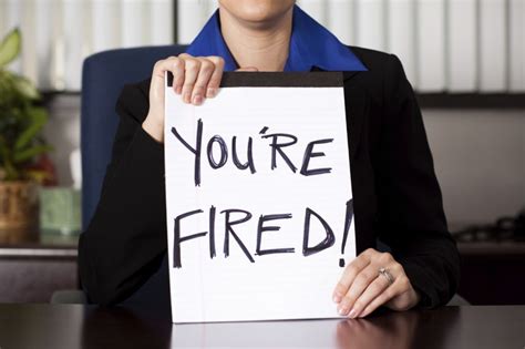 What not to do when fired?