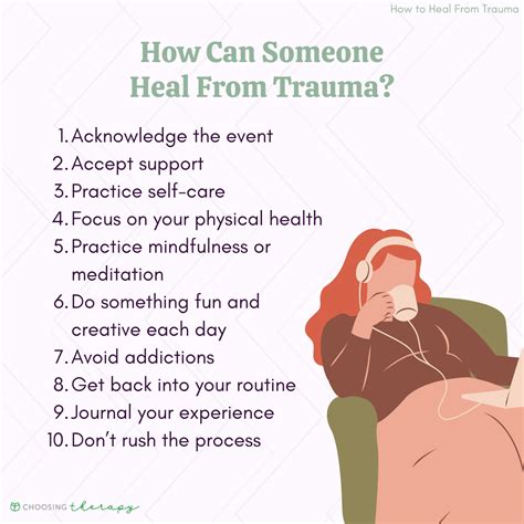 What not to do when healing from trauma?
