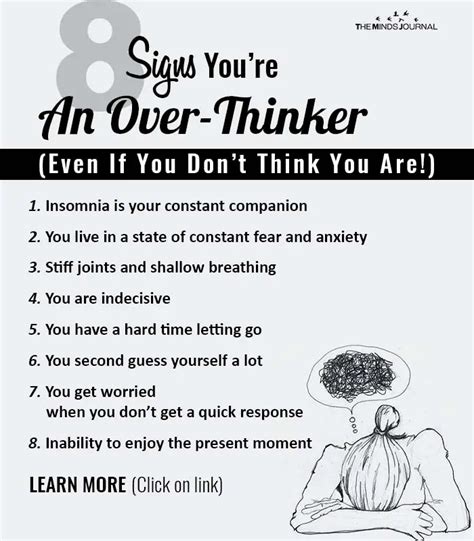 What not to do with an overthinker?