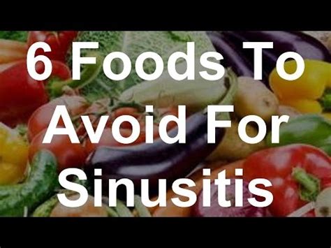 What not to eat with sinusitis?