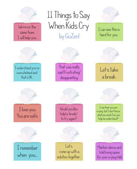 What not to say to a crying child?