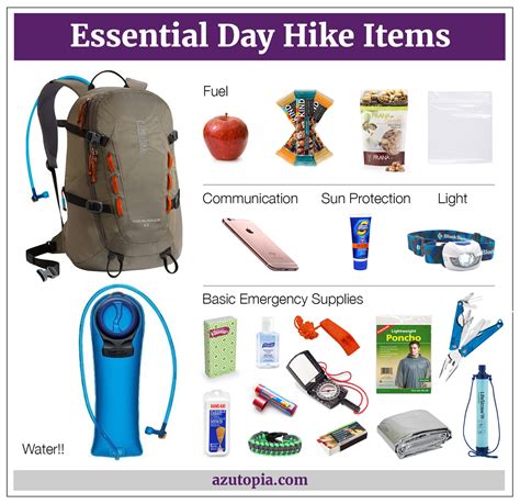What not to take on a day hike?