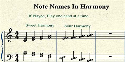 What notes are harmonies?