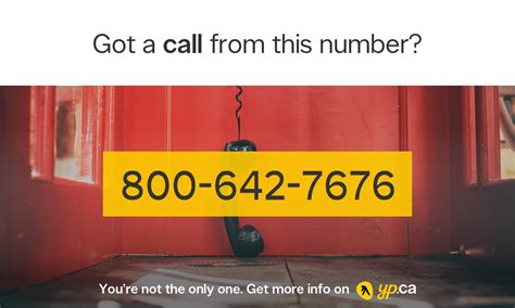 What number is 1-800-642-7676?