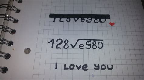 What numbers spell I love you?