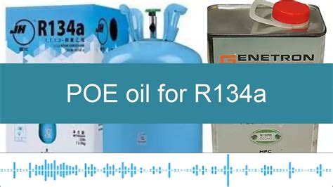 What oil does R134a use?