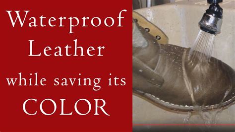 What oil makes leather waterproof?
