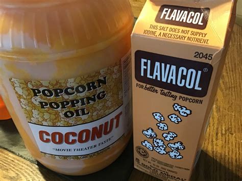 What oil to use with Flavacol?