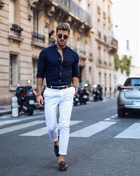 What pants go with a white shirt?