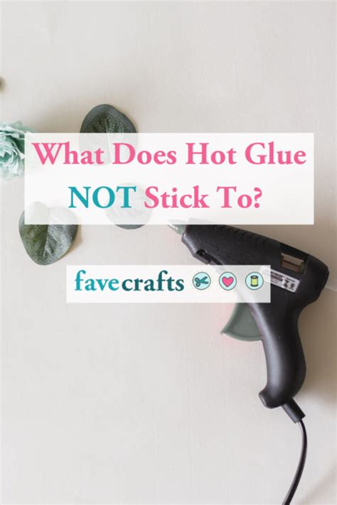 What paper does not stick to hot glue?