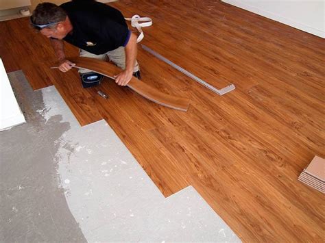 What part of the room do you start laying vinyl planks?