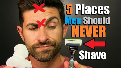 What parts of your body should you never shave?