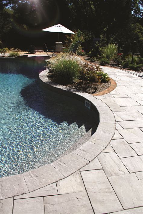 What pavers are best around a pool?