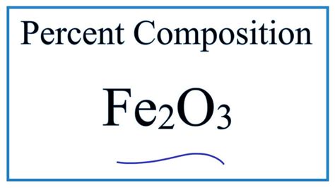 What percent of Fe2O3 is iron?