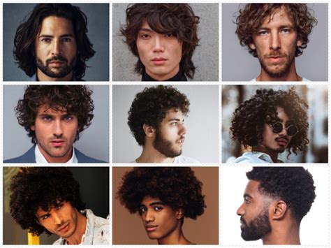 What percent of guys have curly hair?