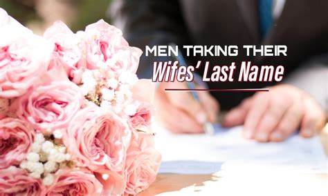 What percent of men take their wife's last name?