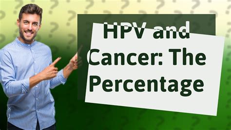 What percentage of HPV turns into cancer?