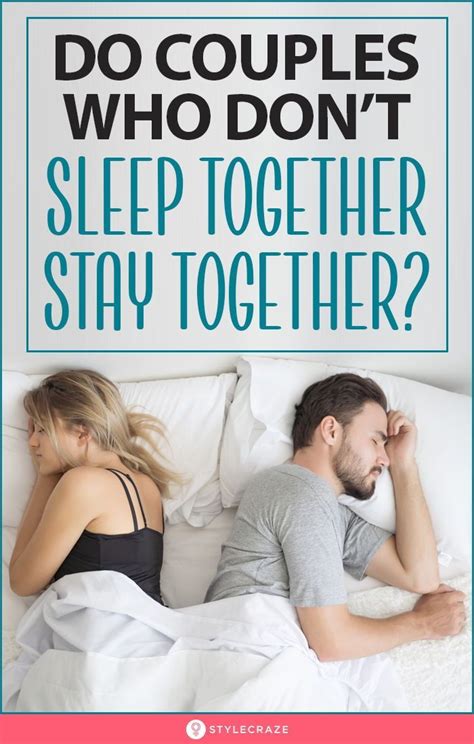 What percentage of couples don't sleep together?