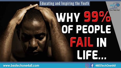 What percentage of people fail in life?