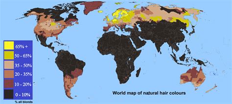 What percentage of the world has afro hair?