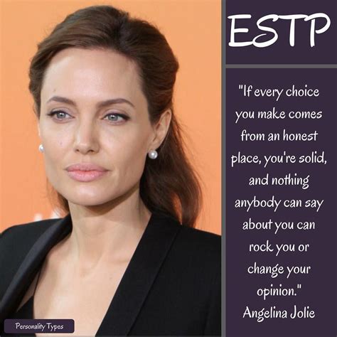 What personality is Angelina Jolie?