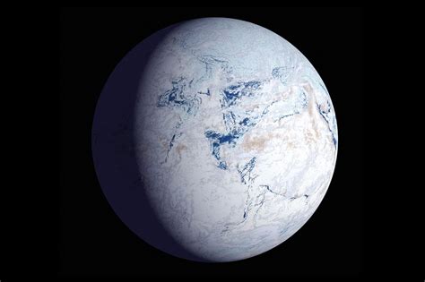 What planet is ice and snow?
