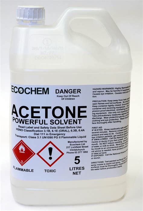What plastics are safe with acetone?
