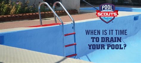 What precautions should be taken when draining a pool?