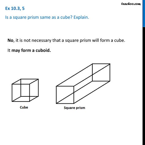 What prism is a cube?