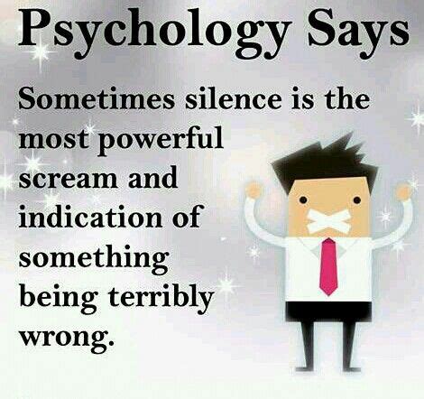 What psychologists say about silence?
