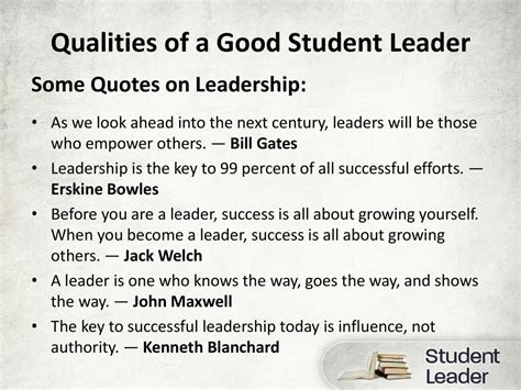 What qualities do you possess as an aspiring student leader?