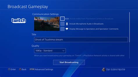 What quality is PS4 streaming?