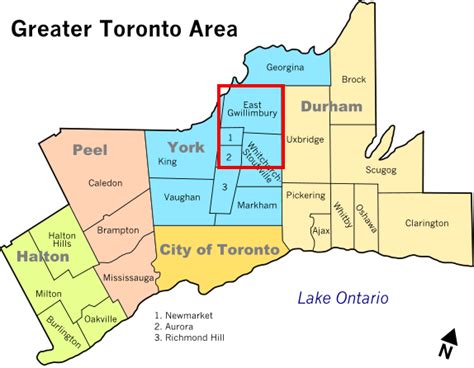 What region does North York fall under?