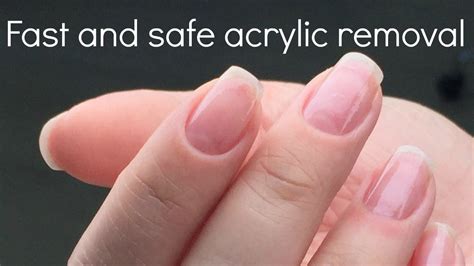 What removes acrylic nails fast?