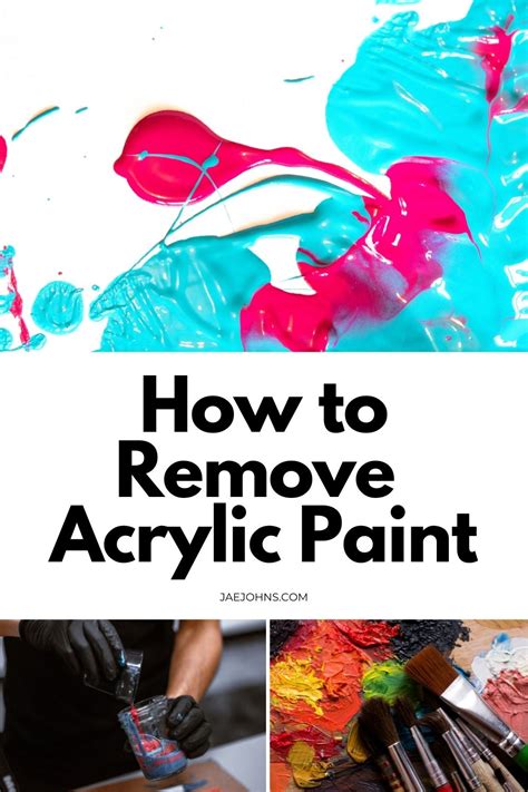 What removes acrylic paint?