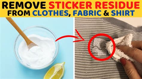 What removes glue residue from clothing?
