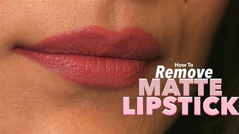 What removes matte lipstick?