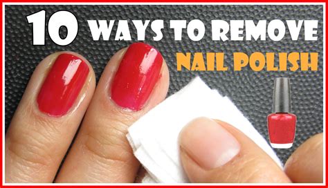 What removes nail polish fast?