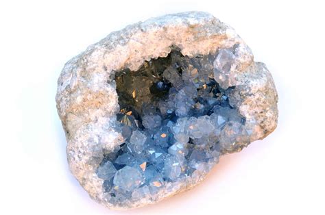 What rocks are crystals found in?