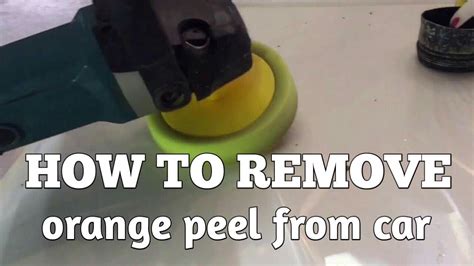 What sandpaper removes orange peels?