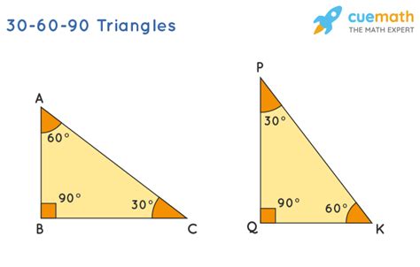 What set of triangles is 30 60 90?