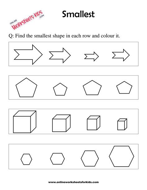 What shape is the smallest?